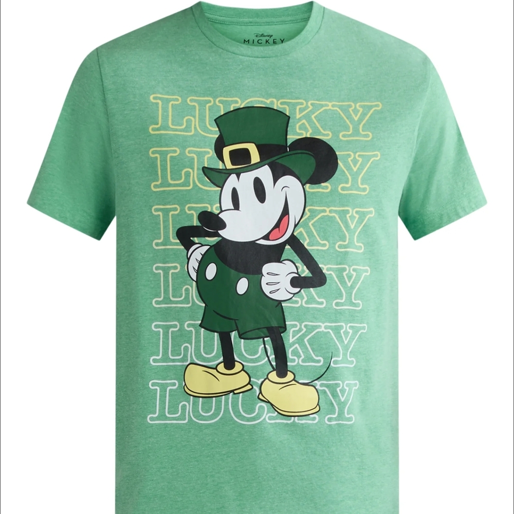 Disney Green Lucky Mickey T-Shirt